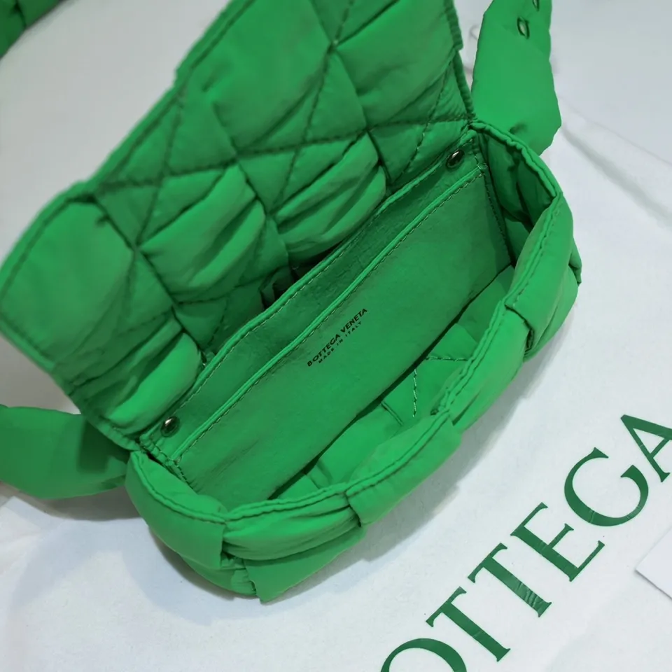 Mini tofu bag nylon is in stock ❗️BV | Healing nylon pillow, a must for fashionable boys💯 The new size Cassette mini model is so cute, swollen and fat, and the capacity is OK! One shoulder? Crossbody? A fanny pack? You can also adjust the shoulder straps to the size of an underarm bag, and you’re done! *And be considerate of yourself, love it, highly recommend it ๛Model number: 8952#mini size: 10x19x5cm